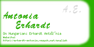antonia erhardt business card